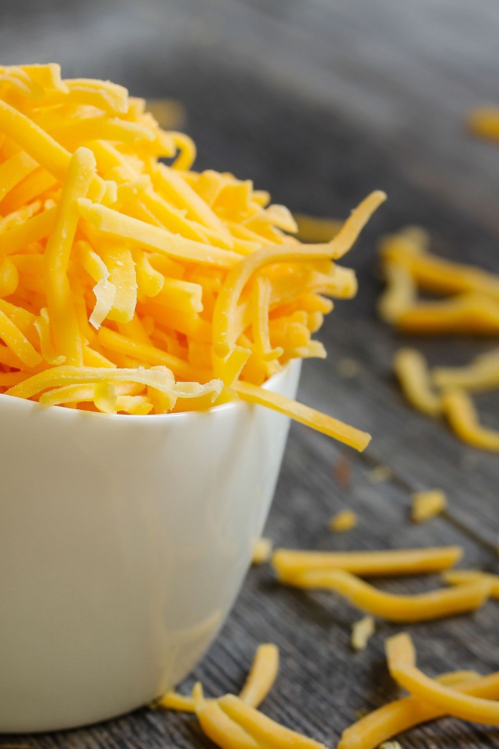 Shredded cheddar cheese for potato soup 